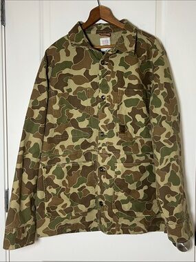 Topo Designs Utility Jacket Duck Camo Men’s XL